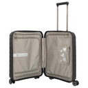 Travelite Mooby - 4 - Rollen - Kabinentrolley mit Vortasche S 55 cm (black) - Markenkoffer