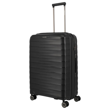 Travelite Mooby - 4 - Rollen - Trolley M 66 cm erw. (black) - Markenkoffer