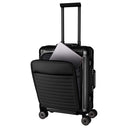 Travelite Next - 4-Rollen-Kabinentrolley mit Vortasche S 55 cm (black) - Ansicht 6