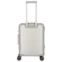 Travelite Next - 4 - Rollen - Kabinentrolley mit Vortasche S 55 cm (silber) - Markenkoffer