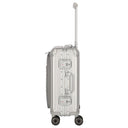 Travelite Next - 4 - Rollen - Kabinentrolley mit Vortasche S 55 cm (silber) - Markenkoffer