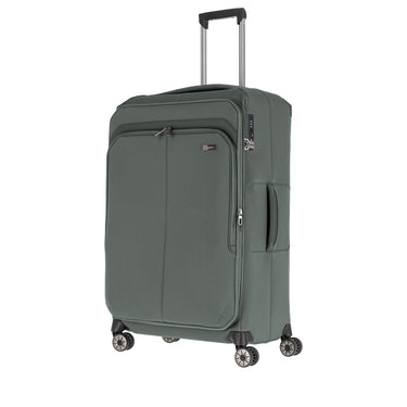 Travelite Priima - 4 - Rollen - Trolley L 79 cm erw. (olive) - Markenkoffer