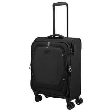 Travelite Umbria - 4 - Rollen - Kabinentrolley S 55 cm erw. (black) - Markenkoffer