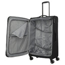 Travelite Umbria - 4 - Rollen - Trolley L 77 cm erw. (schwarz) - Markenkoffer