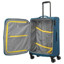 Travelite Umbria - 4 - Rollen - Trolley M 67 cm erw. (petrol) - Markenkoffer