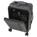 Valentino Bags Explorer Carry On - 4 - Rollen - Kabinentrolley mit Getränkehalter 53 cm USB (black) - Markenkoffer
