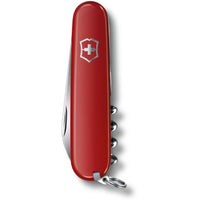 Victorinox Schweizer Offiziersmesser "Waiter" 8.4 cm (rot) - Markenkoffer