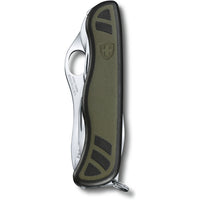 Victorinox Schweizer Taschenmesser "Soldatenmesser 08" 11.1 cm (green black) - Markenkoffer