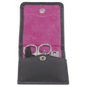 Windrose Merino Moda - Maniküre Set 11 cm (schwarz, innen pink) - Markenkoffer