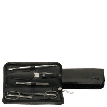 Windrose Nappa - Manicure - Set 14 cm (schwarz) - Markenkoffer