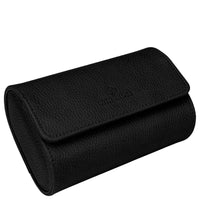 Windrose Tempora Reise - Uhrenkoffer (für 2 Uhren) 15 cm (schwarz) - Markenkoffer