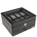 Windrose Tempora - Uhrenkoffer (für 8 Uhren) 26.5 cm (schwarz) - Markenkoffer