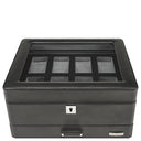 Windrose Tempora - Uhrenkoffer (für 8 Uhren) 26.5 cm (schwarz) - Markenkoffer