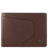 Piquadro Akron - Men's Wallet 4cc 13 cm (Color: dark brown)