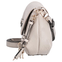 Guess Carmella Crossbody Flap - Umhängetasche 30 cm (bone logo) - Ansicht 3