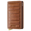 Secrid Slimwallet Emboss Lines - Kreditkartenetui 6cc 10.2 cm RFID (cognac+)