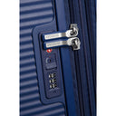 American Tourister Soundbox - 4 - Rollen - Trolley 67 cm erw. (blau) - Markenkoffer