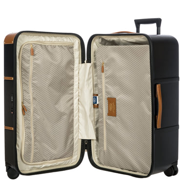 Brics Bellagio Trunk - 4 - Rollen - Trolley 74 cm recycelt (black/tan) - Markenkoffer