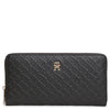 Tommy Hilfiger Icon Large Zip Mono - Portemonnee 12cc 19 cm (black)