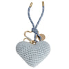 Seidenfelt Crocket Heart Charm - Anhänger (sea salt blue)