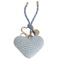 Seidenfelt Crocket Heart Charm - Anhänger (sea salt blue)