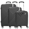 Paradise by CHECK.IN Kingston - 4-Wheel Trolley Set 3 Pieces (Color: black)