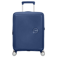 American Tourister Soundbox - 4-Rollen-Kabinentrolley 55 cm erw. (blau)