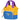 KLICKfix Lori Shopper - Fahrradtasche für Kinder (blau)