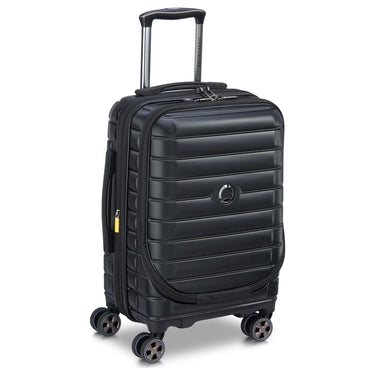 Delsey Paris Shadow 5.0 - 4-Rollen-Kabinentrolley mit Vortasche S 55 cm erw. USB (schwarz) - Ansicht 2