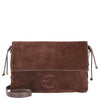 Coccinelle Lidia Suede Bim - Shoulder Bag 31 cm (brunette/brunet)