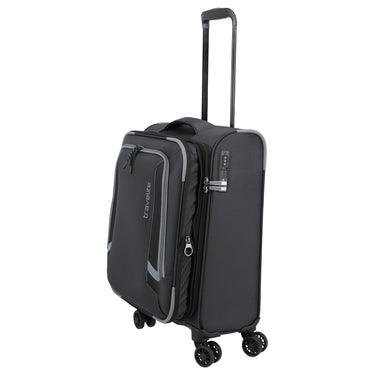 Travelite Corsiica - 4-Rollen-Kabinentrolley S 55 cm erw. (black) - Ansicht 9