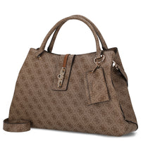 Guess Yvonne Logo Carryall - Henkeltasche 40 cm (latte logo)
