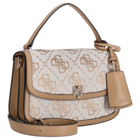 Guess Audrey Logo XBody Flap - Umhängetasche 24.5 cm (beige logo) - Ansicht 5