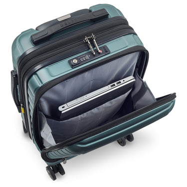 Delsey Paris Shadow 5.0 - 4-Rollen-Kabinentrolley mit Vortasche S 55 cm erw. USB (gruen) - Ansicht 6