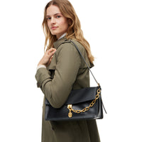 Tommy Hilfiger Crest Leather Conv. Shoulder Bag - Sac bandoulière (black)
