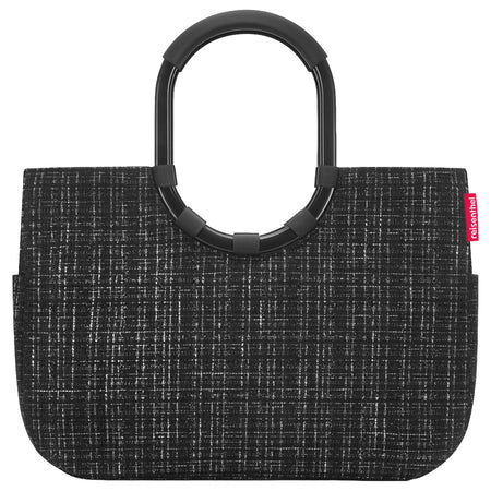 reisenthel shopping loopshopper L - Einkaufstasche mit Bügel 46 cm (bouclé black)