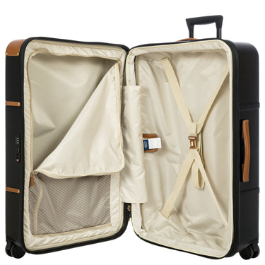 Brics Bellagio - 4 - Rollen - Trolley 76 cm erw. recycelt (black/tan) - Markenkoffer