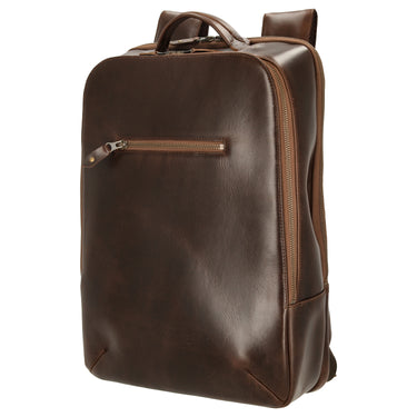 Buckle & Seam Leon - Backpack 15" 41 cm (brown/dots)