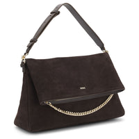 BOSS Women Yelena Shoulder Bag - Schultertasche 38 cm (dark brown)