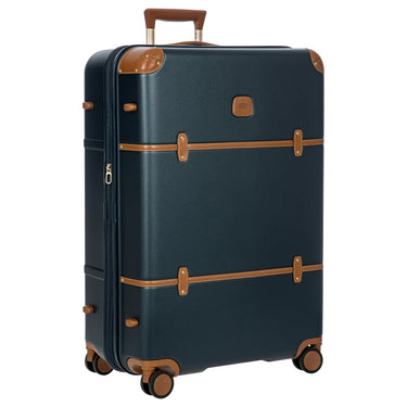 Brics Bellagio - 4 - Rollen - Trolley 76 cm erw. recycelt (blue/tan) - Markenkoffer