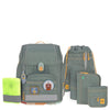 LÄSSIG School Set Boxy Unique - School Backpack Set 7pcs. (letters green)