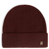 Tommy Hilfiger Cashmere Beanie - Muts (deep burgundy)