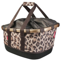 KLICKfix reisenthel Bikebasket GT 21 - Gepäckträgerkorb (UniKlip 2) (leo macchiato)