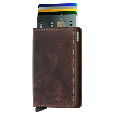 Secrid Vintage Slimwallet - Wallet RFID 6.8 cm (Color: chocolate)