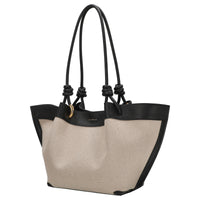 Coccinelle Finn Canvas - Henkeltasche 25 cm (natural/black)