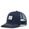 Herschel Whaler Cotton Mesh - Cap (Color: darkest navy/vintage white stitch)