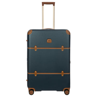 Brics Bellagio - 4 - Rollen - Trolley 76 cm erw. recycelt (blue/tan) - Markenkoffer