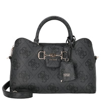Guess Janie Logo - Top Handle Bag (coal logo)
