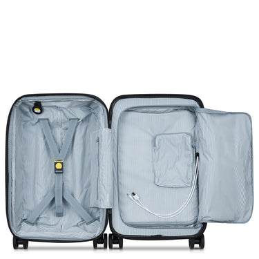 Delsey Paris Turenne 2.0 - 4-Rollen-Kabinentrolley mit Vortasche 55 cm USB erw. (silber) - Ansicht 5