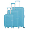 Travelite Pacific - 4-Wheel Trolley Set 3 pcs. (Light Blue)